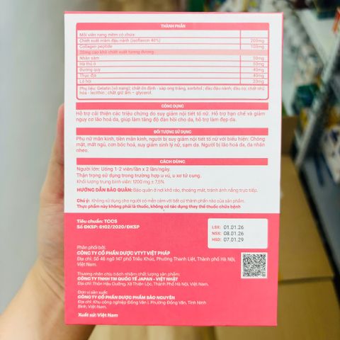 Viên Collagen đẹp da tăng cường nội tiết tố nữ JOYCELINE GOLD