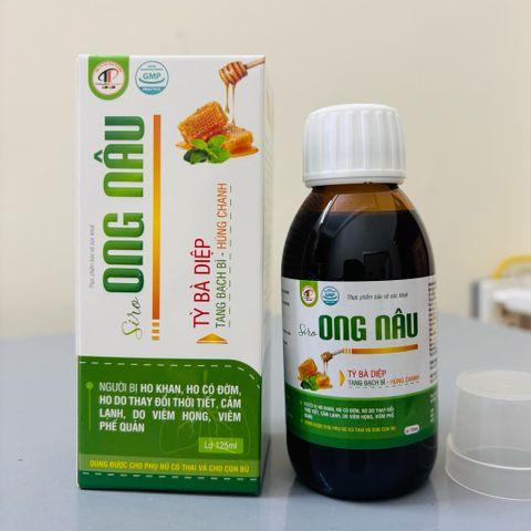 Siro ho Ong nâu ann toànn cho trẻ nhỏ từ 0 tháng, mẹ bầu, mẹ cho con bú