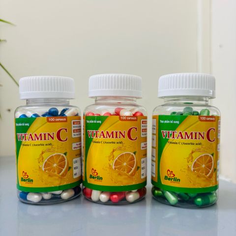 1 hộp Vitamin C 100 viên chống oxy hóa tăng đề kháng