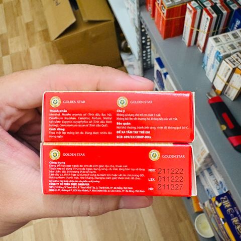Dầu nước vàng - Dầu nước trắng nắp đỏ 3ml