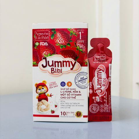 Siro ăn ngon JUMMY BIBI 10 gói - Hỗ trợ bé thèm ăn ann toànn, tiêu hóa tốt