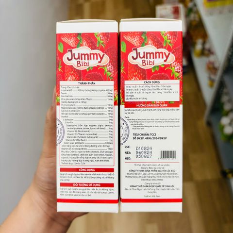 Siro ăn ngon JUMMY BIBI 10 gói - Hỗ trợ bé thèm ăn ann toànn, tiêu hóa tốt