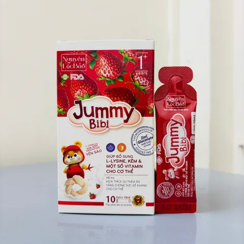 Siro ăn ngon JUMMY BIBI 10 gói - Hỗ trợ bé thèm ăn ann toànn, tiêu hóa tốt
