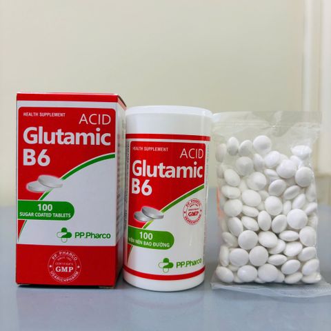 Viên bổ trợ thần kinh GLUTAMIC B1 B6 - 100 viên bao đường