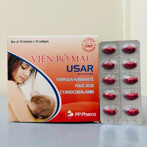 Viên bổ máu USAR 100 viên - công nghệ Hàn Quốc