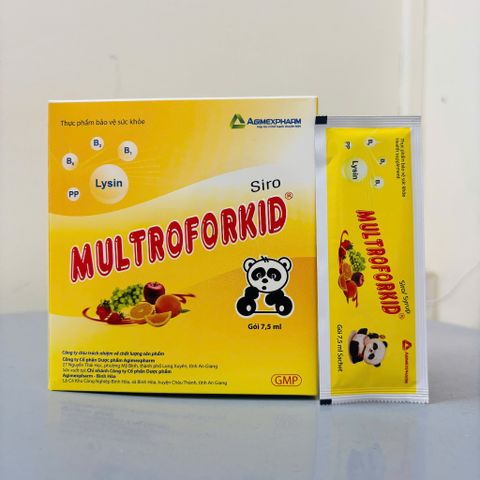 Siro ăn ngon tiêu hóa tốt, tăng cường đề kháng cho bé MULTROFORKID