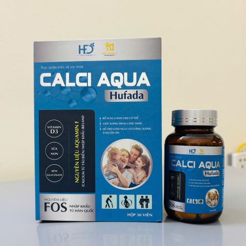 CALCI AQUA 30 viên - Canxi cao cấp 100% từ tảo biển Aquamin F dễ hấp thu
