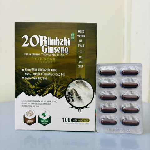 Vitamin 20B Linh chi Nhân Sâm - Đông trùng hạ thảo 100 viên