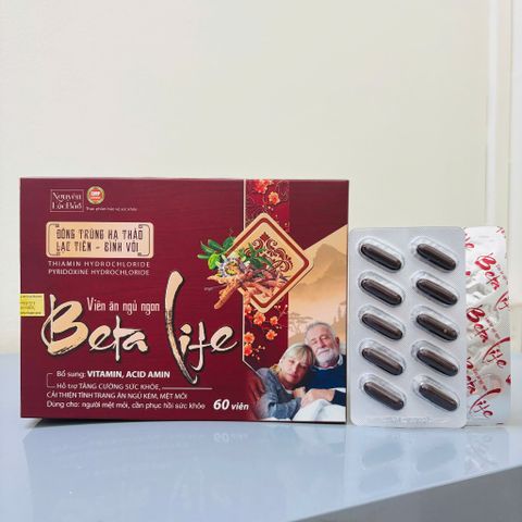 Viên ăn ngủ ngon BETA LIFE - Đông trùng hạ thảo 60 viên