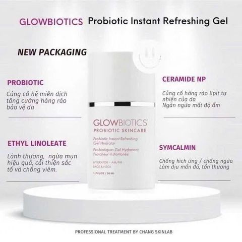 Kem cấp ẩm phục hồi Glowbiotics Probiotic Instant Refreshing Gel Hydrator 50ml [hàng nhập khẩu]