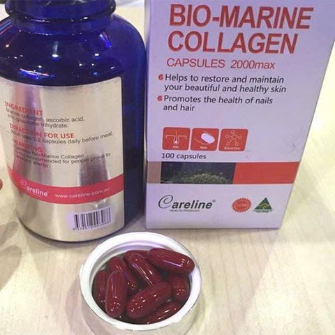 Careline Bio Marine Collagen 2000mg 60 Viên – Bổ Sung Collagen Chiết Xuất Từ Da Cá Biển, Hỗ Trợ Chăm Sóc Da, Tóc Và Móng