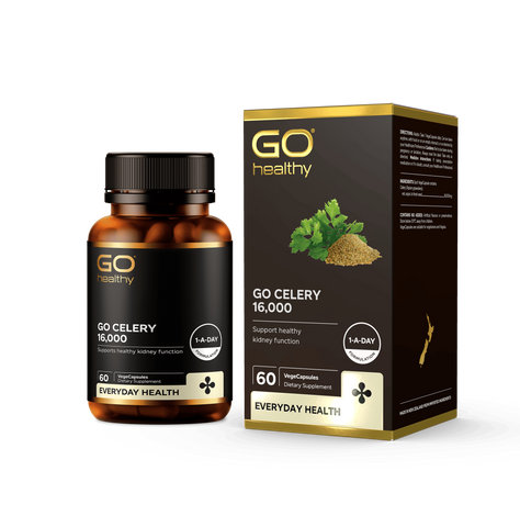 Viên uống hỗ trợ Gút Go Celery 16,000 - 60 viên giảm đau, giảm acid uric, cải thiện sức khỏe cho người bị gút