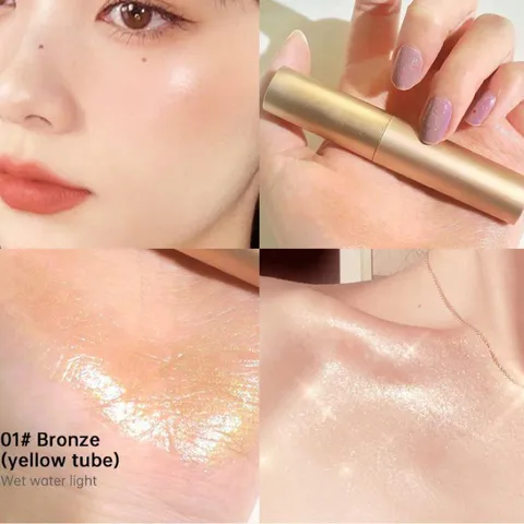 HOT Nhũ Bắt Sáng lung linh Dạng Lỏng 3D Phong Cánh Nude Tự Nhiên