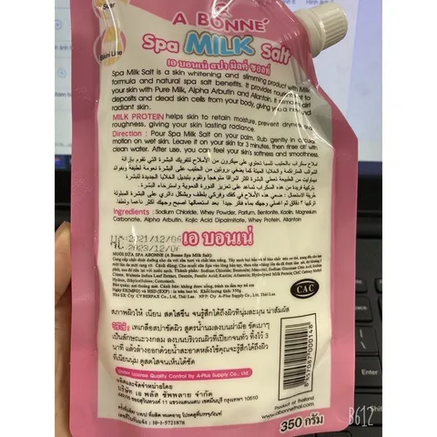 Muối sữa tẩy tế bào chết SPA Abonne Thái Lan 250g
