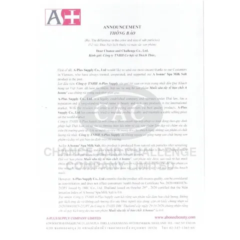 Muối sữa tẩy tế bào chết SPA Abonne Thái Lan 250g