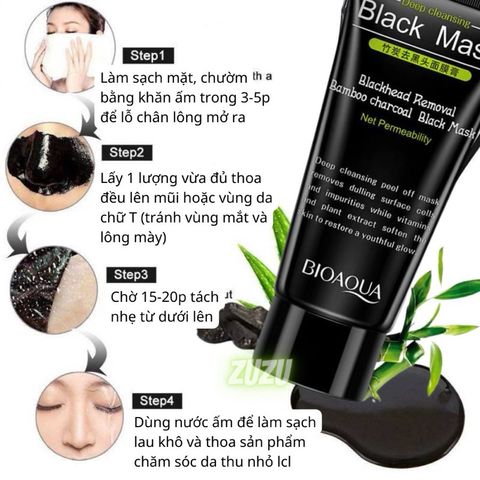 Gel lột Mụn Than Tre - Bamboo Charcoal  Sạch mụn - Thải độc chì- Sáng da 70g