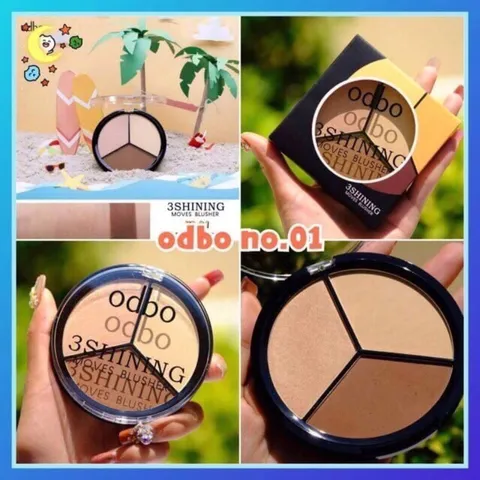 PHẤN TẠO KHỐI ODBO 3SHINING MOVES BLUSHER OD189