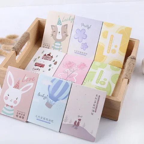 HOT Giấy Thấm Dầu Một Gói 50 Miếng trong nước Trung làm chủ dầu thừa ngấm dầu trên da hiệu quả