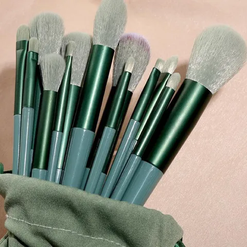HOT Bộ cọ make up 13 món, cọ make up trong nước trung màu hồng makeup tư nhân chuyên nghiệp