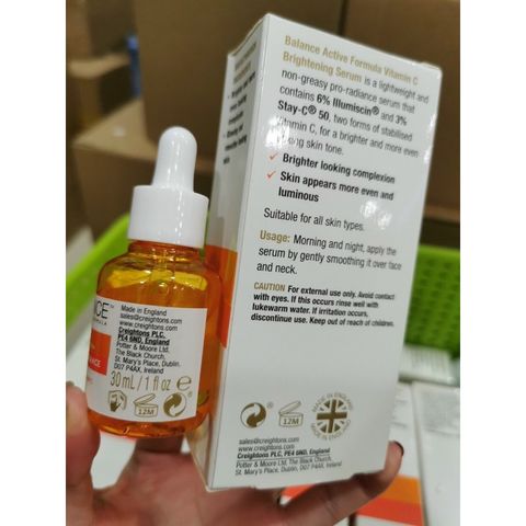 Serum Làm Sáng Da, mờ thâm sạm Vitamin C 30ml