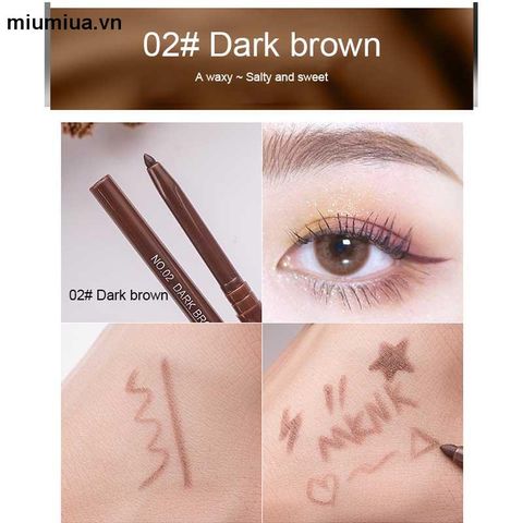 HOT Chì kẻ mắt chống thấm nước chống các giọt mồ hôi không nhòe black color nâu