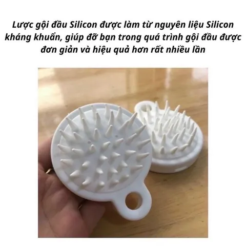 Lược gội đầu Silicon Nhật Giảm rụng tóc - Kích thích mọc tóc, Massage da đầu