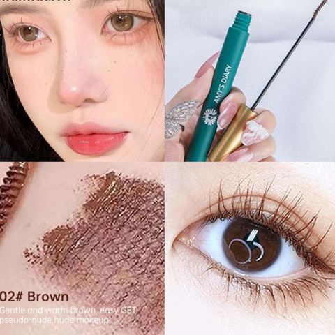 HOT Mascara chuốt mi mảnh tơi AMY's DIARY vỏ xanh vàng luxury