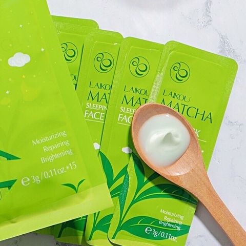 Combo 5 Mặt Nạ Ngủ Trà Xanh Matcha Mud Mask Laikou
