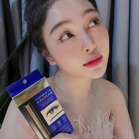 Chải Mascara NongChat Browit Thái Lan làm dày, dài cong mi, chuyên dụng cho makeup