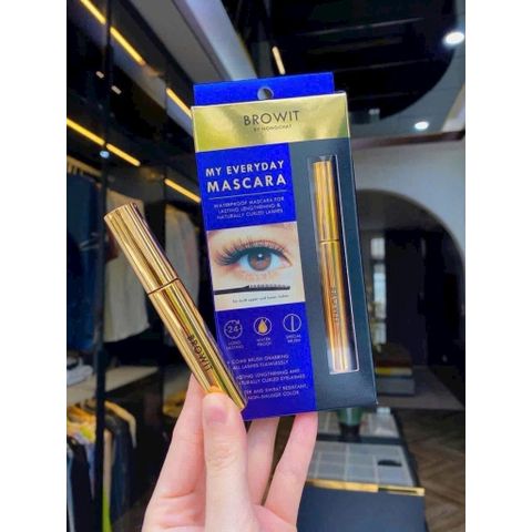 Chải Mascara NongChat Browit Thái Lan làm dày, dài cong mi, chuyên dụng cho makeup
