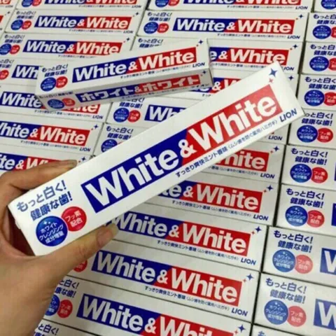 Kem đánh răng Nhật Bản White and White Lion 150gr