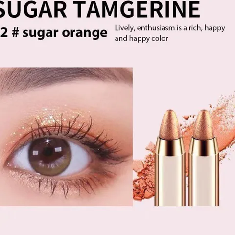 HOT Bút đánh mắt 2 đầu nhũ đa zi năng : 1 Đầu Nhũ Mắt, Một Đầu Cọ Tán Siêu Tiện Lợi