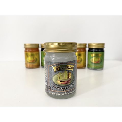 CAM KẾT CHÍNH HÃNG THÁI LAN] Dầu Cù Là Xoa Bóp Cánh Buồm  - MÀU TRẮNG - Mùi Bạc Hà - 50gr