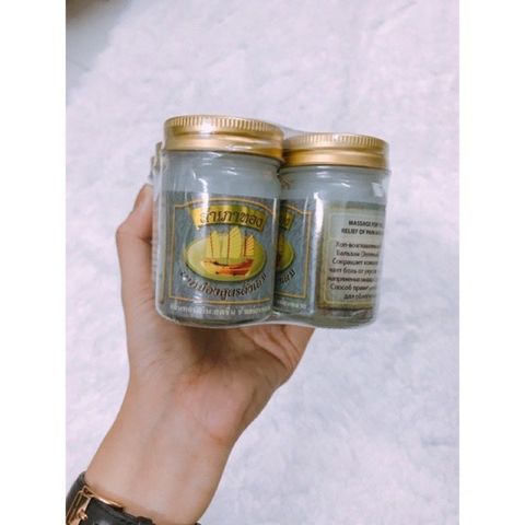 CAM KẾT CHÍNH HÃNG THÁI LAN] Dầu Cù Là Xoa Bóp Cánh Buồm  - MÀU TRẮNG - Mùi Bạc Hà - 50gr