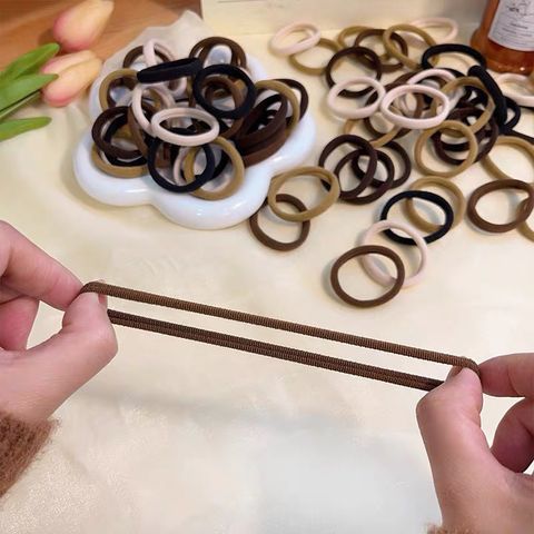 Set 10 thun cột tóc co giãn hàn quốc dễ thương, chun cột tóc co giãn cho bạn gái