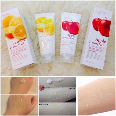 Follow shop 08/06 Gel tẩy da chết hoa quả - trắng da Arrahan Whitening Peeling Gel 180ml