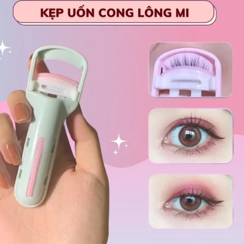 Kẹp uốn cong lông mi 3D bằng nhựa đầu vuông chuyên dụng