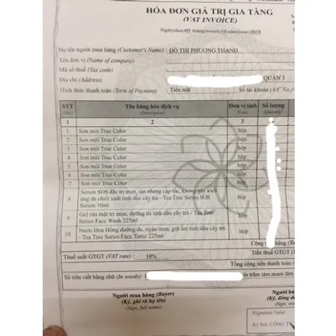 (Bill) Son lâu trôi True Color Farmasi Thỗ Nhĩ Kỳ Auth