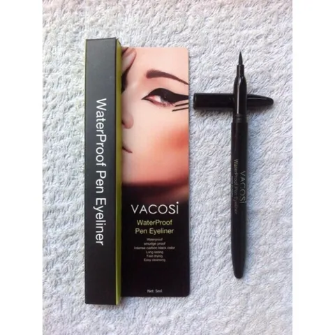 Bút kẻ mắt nước tốt, không trôi Vacosi Waterproof Pen Eyeliner (Hàn Quốc