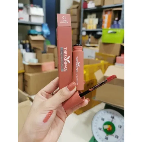 Son kem The Skin Face siêu lì siêu mịn không khô môi CHUẨN AUTH