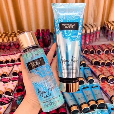 Xịt thơm -Sữa dưỡng thể Victoria’s Secret Aqua kiss