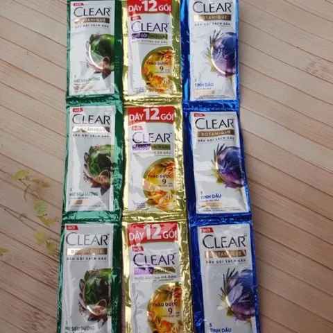 Gói dầu gội Clear chính hãng mượt tóc phục hồi