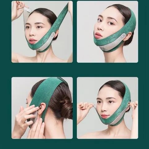 Đai nâng cơ mặt 3D tạo kiểu cằm Vline, mặt nạ nâng cơ mặt tạo cằm chữ V giảm nọng thon gọn mặt
