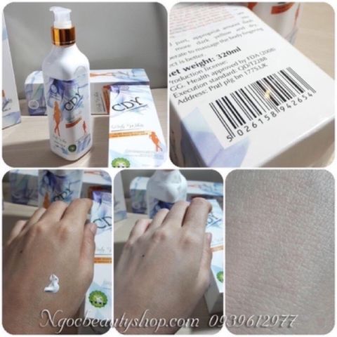 Kem Dưỡng Trắng Da Toàn Thân CDY 320ml chính hãng