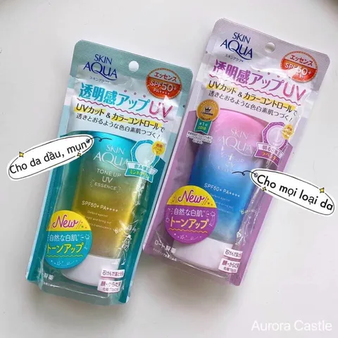 KEM CHỐNG NẮNG LÀM SÁNG DA NÂNG TONE  SKIN AQUA SPF 50+