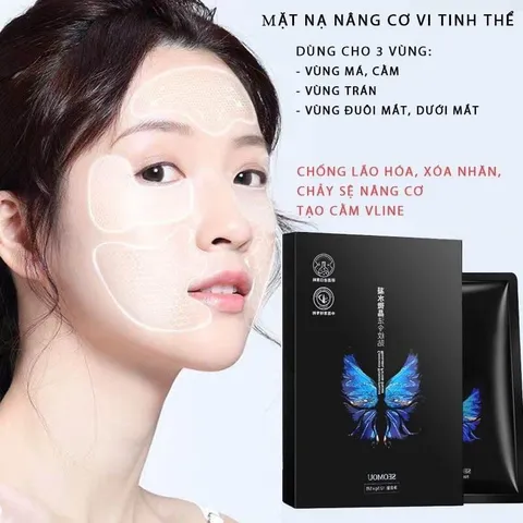 (Hộp 5 cái) Mặt nạ nâng cơ vi tinh thể V-line SEOMOU thon mặt, tăng độ đàn hồi cho da