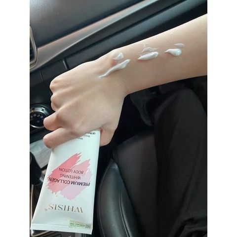 Sữa dưỡng thể làm trắng da, chống nắng WHISIS PREMIUM COLLAGEN WHITENING BODY LOTION 200g