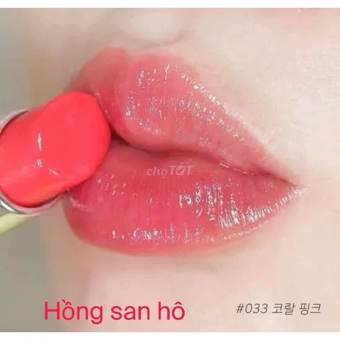 Son Dưỡng Addict Lip Glow Màu 033 Coral Pink hồng san hô