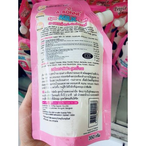 Muối tắm sữa bò tẩy tế bào chết A Bonne Spa Milk Salt 300g