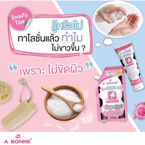 Muối tắm sữa bò tẩy tế bào chết A Bonne Spa Milk Salt 300g